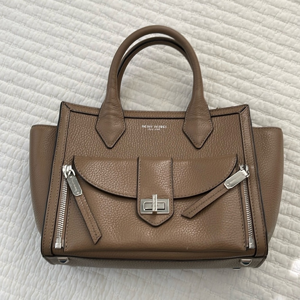 Henri Bendel New York Rivington taupe mini  handbag